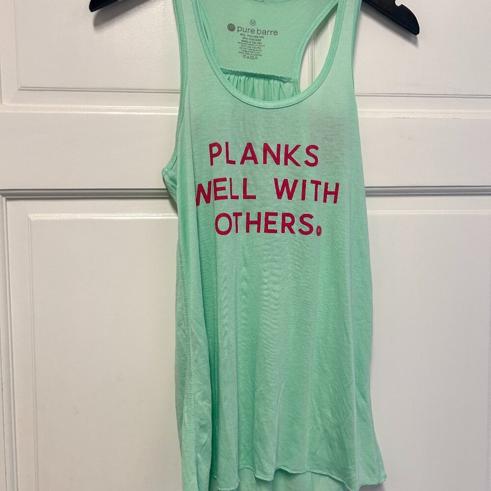 Pure Barre Planks Well With Others Tank